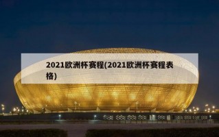 2021欧洲杯赛程(2021欧洲杯赛程表格)